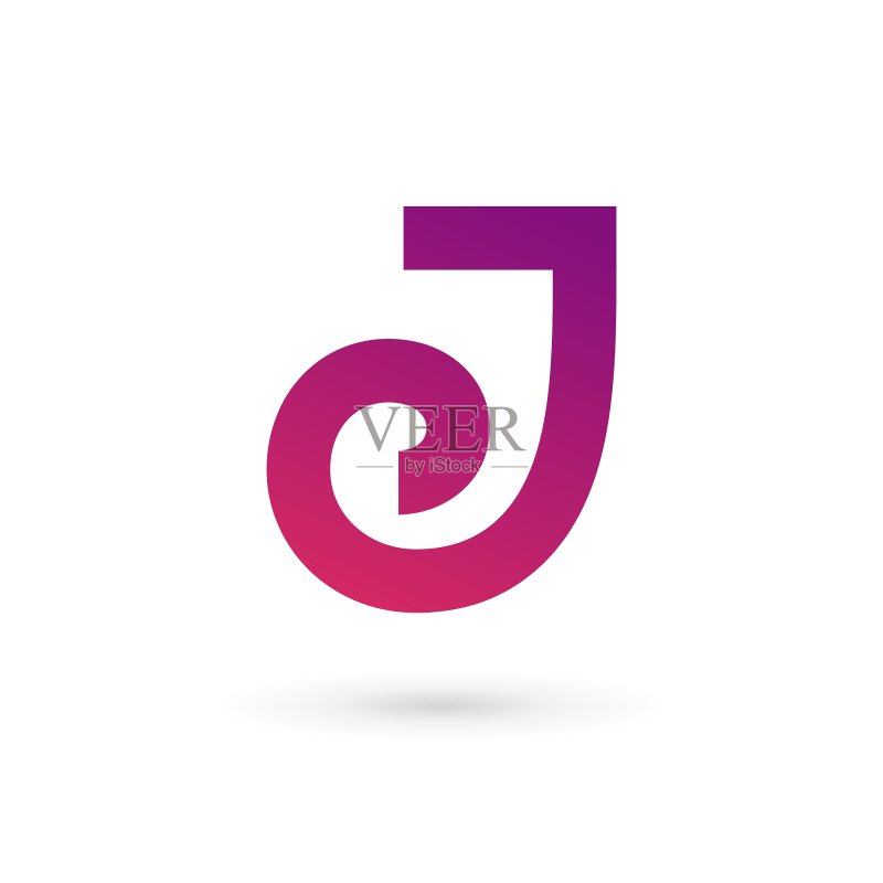 字母J logo图标设计模板元素图标素材