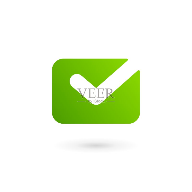 电子邮件信封勾选标志图标设计模板图标素材