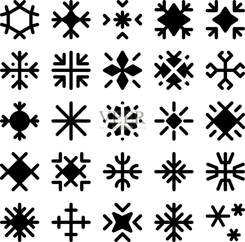 雪花图标2图标素材
