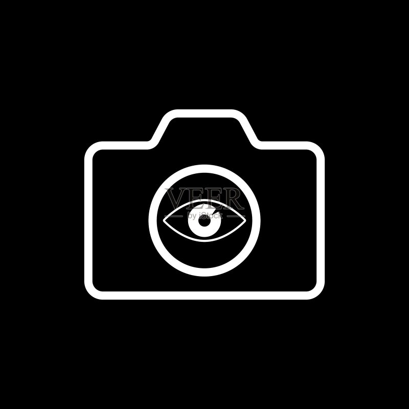 相机图标照片符号扁平图标素材