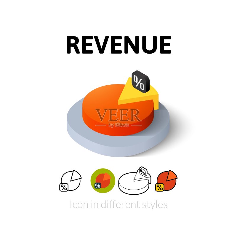 不同风格的收入图标图标素材