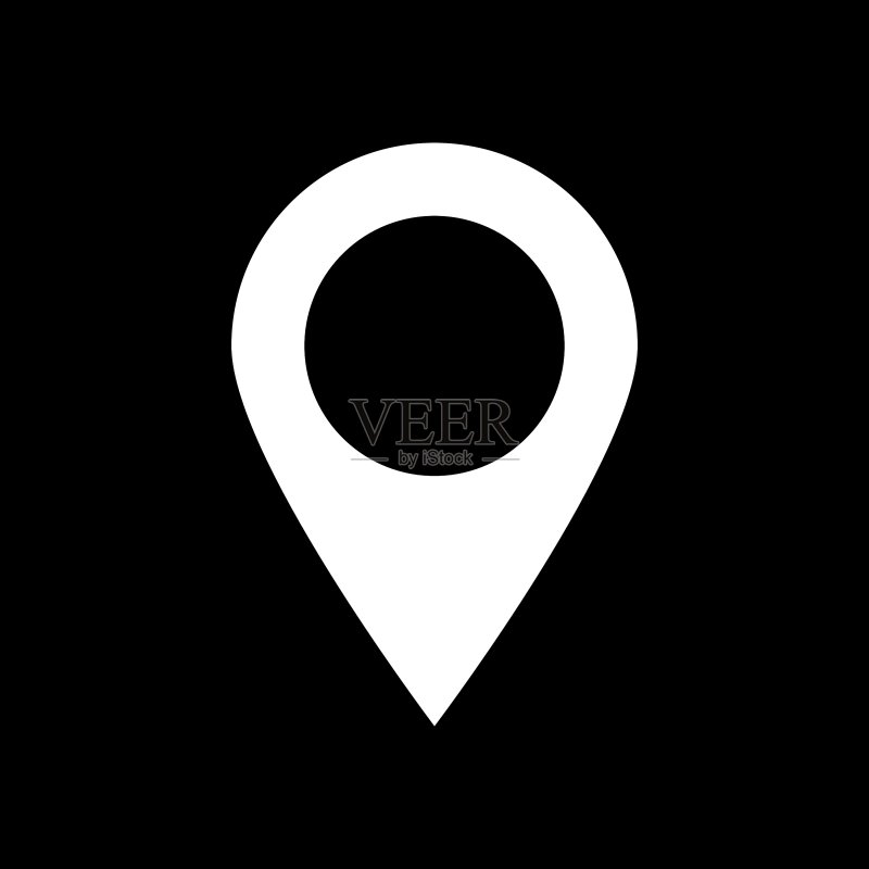 指针图标,导航定位标志图标素材