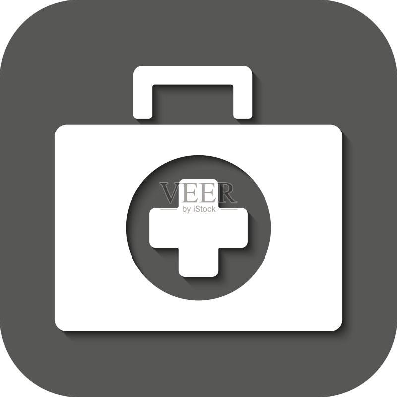 急救箱图标扁平风格图标素材