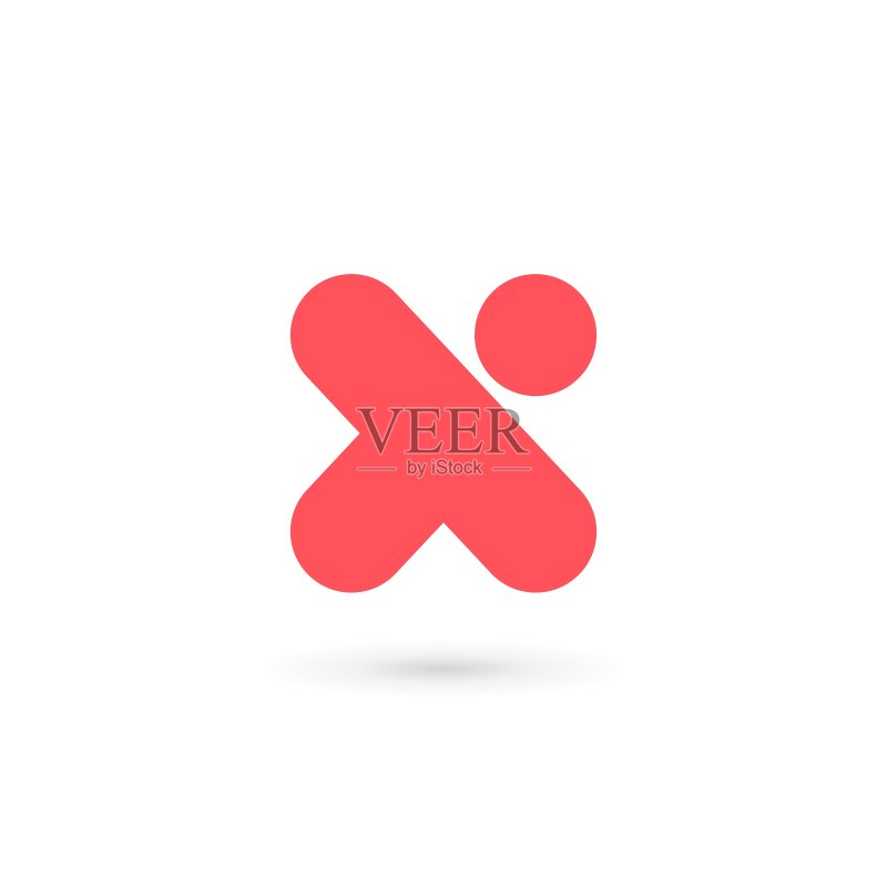 字母X标志图标设计模板元素图标素材