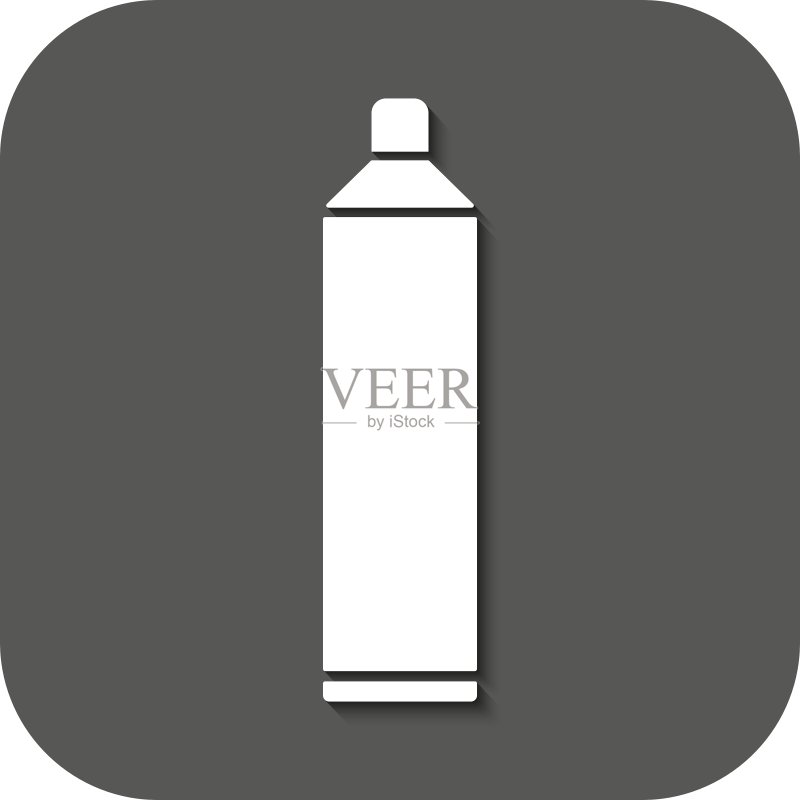 牙齿图标牙膏符号扁平设计图标素材