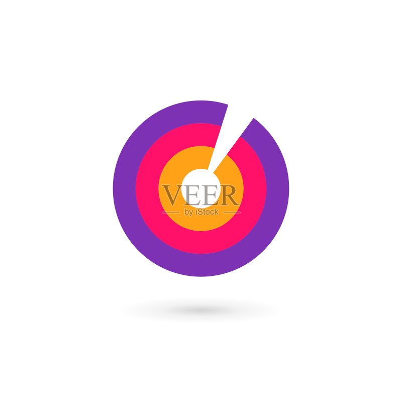 O字母数字0目标Logo图标设计模板图标素材