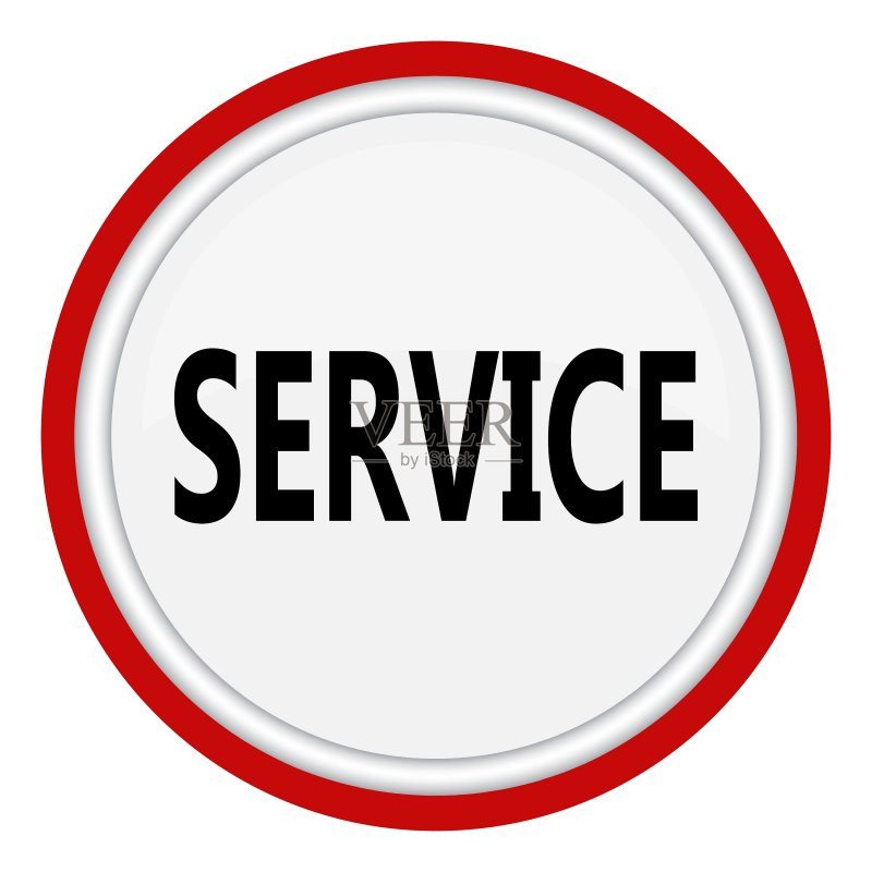 带有SERVICE字样的图标图标素材