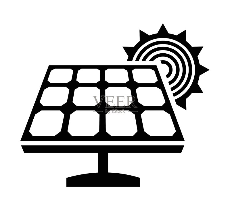 太阳能电池板的图标图标素材