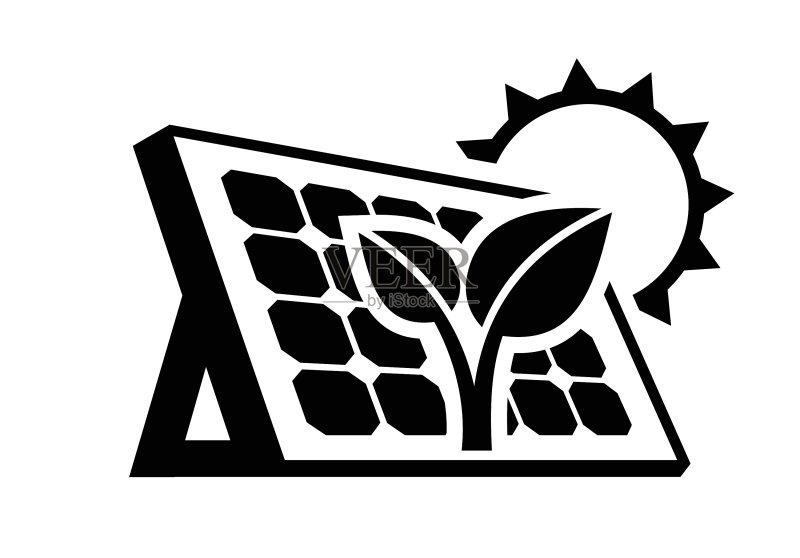 太阳能电池板的图标图标素材
