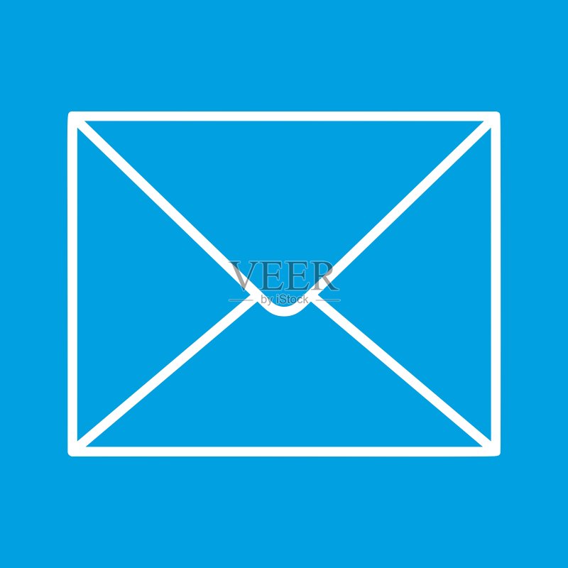 邮件细线图标图标素材