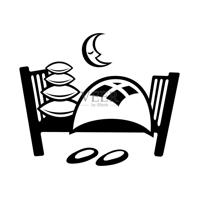 床 简约图标图标素材