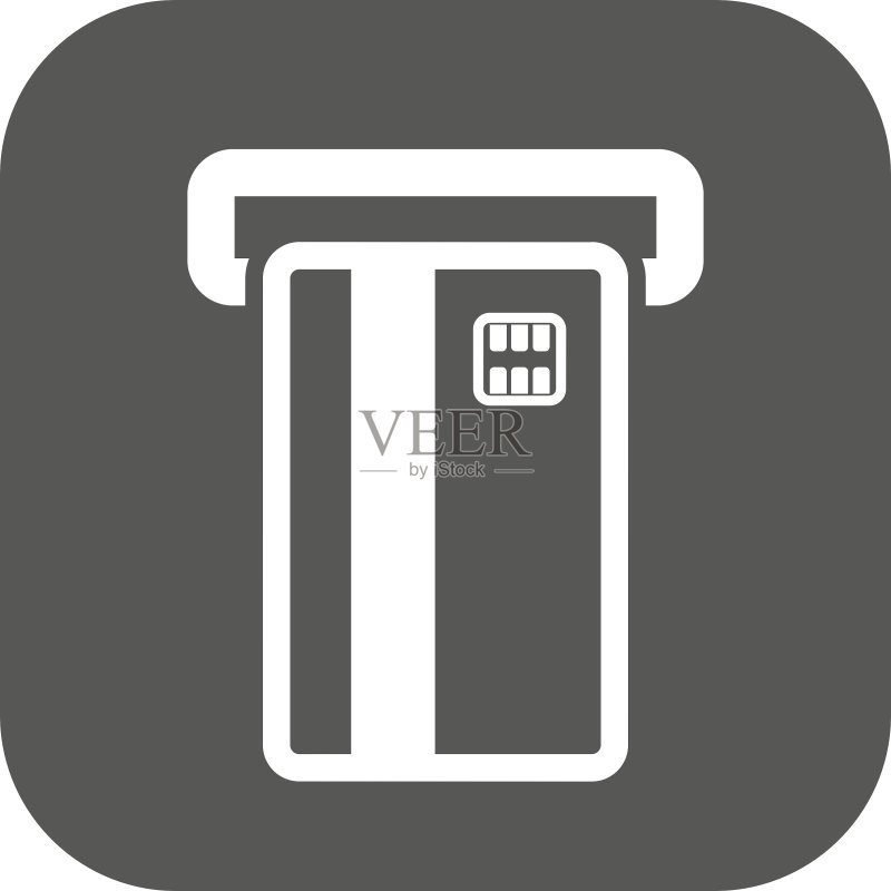 ATM卡槽图标:金融与支付图标素材
