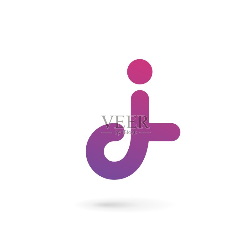 字母J logo图标设计模板元素图标素材