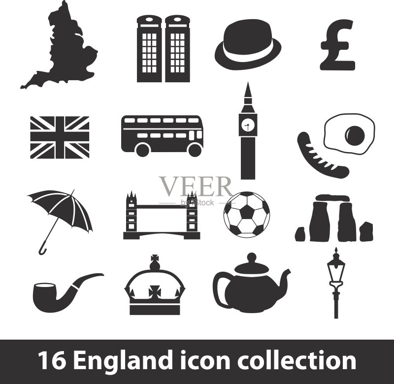 英国图标合集16例图标素材