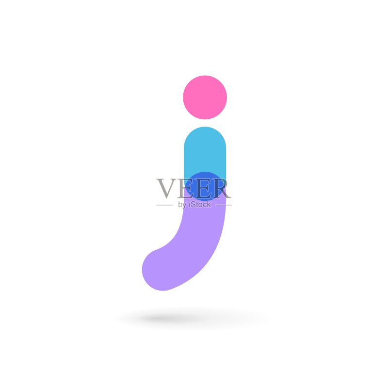 字母J logo图标设计模板元素图标素材