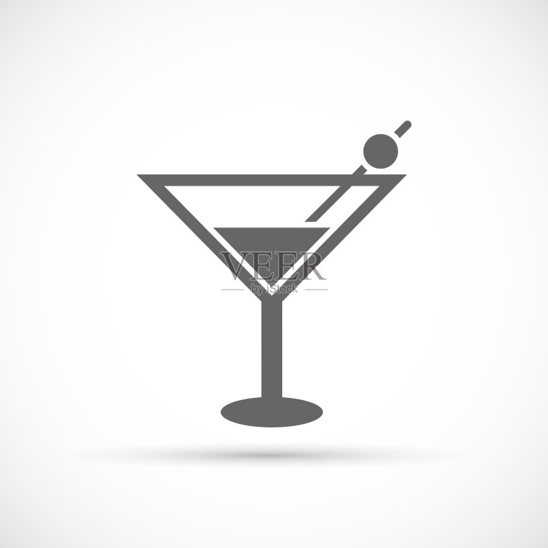 鸡尾酒杯图标图标素材