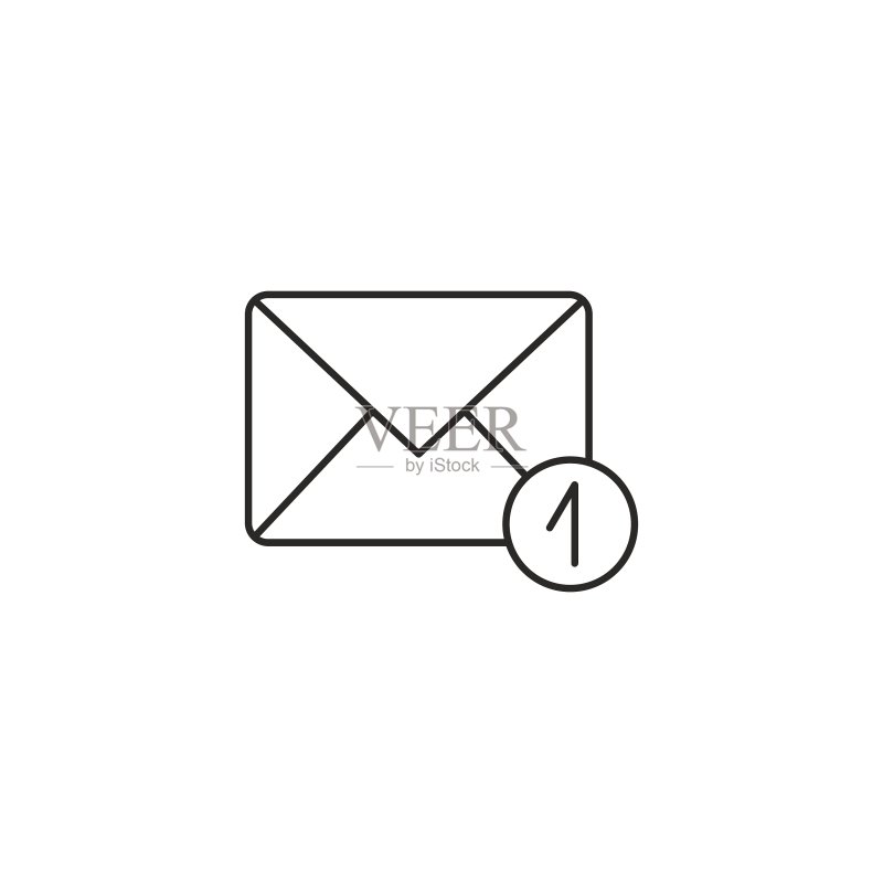 通信图标轮廓图标素材