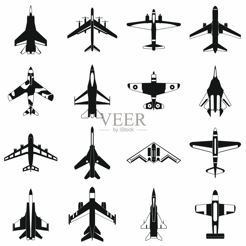 航空图标集图标素材