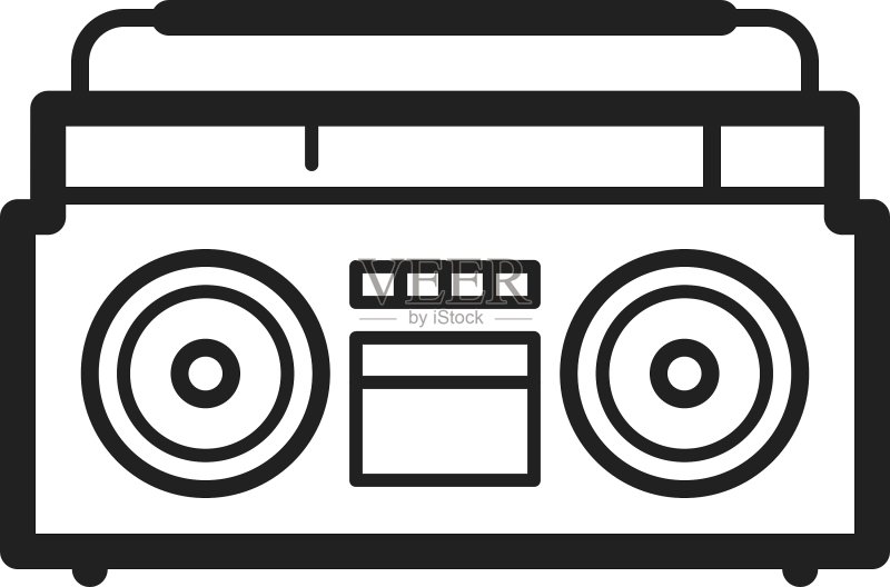 卡式录音机图标素材