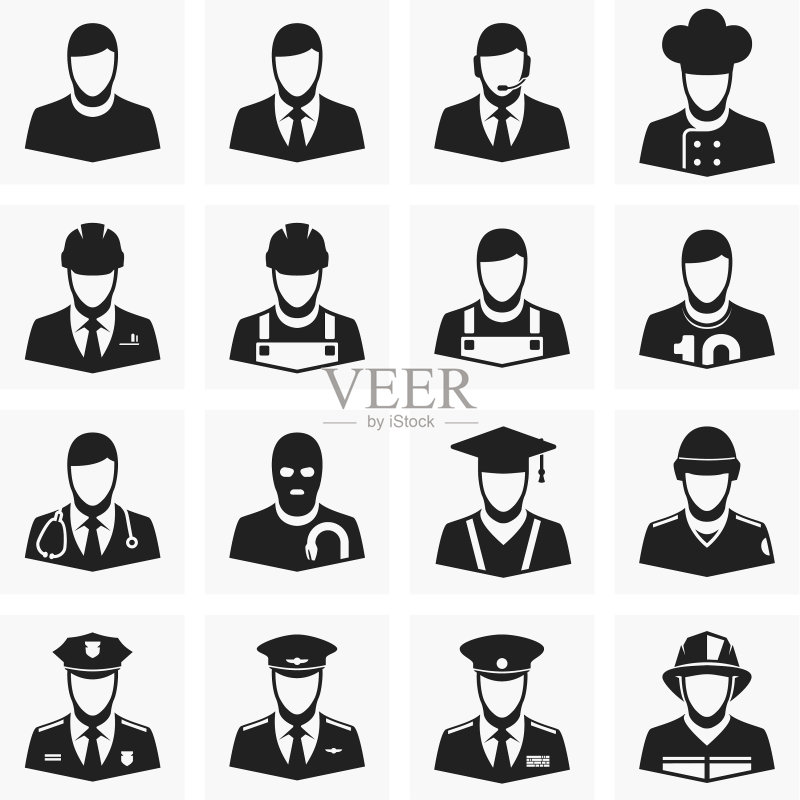 不同职业图标图标素材