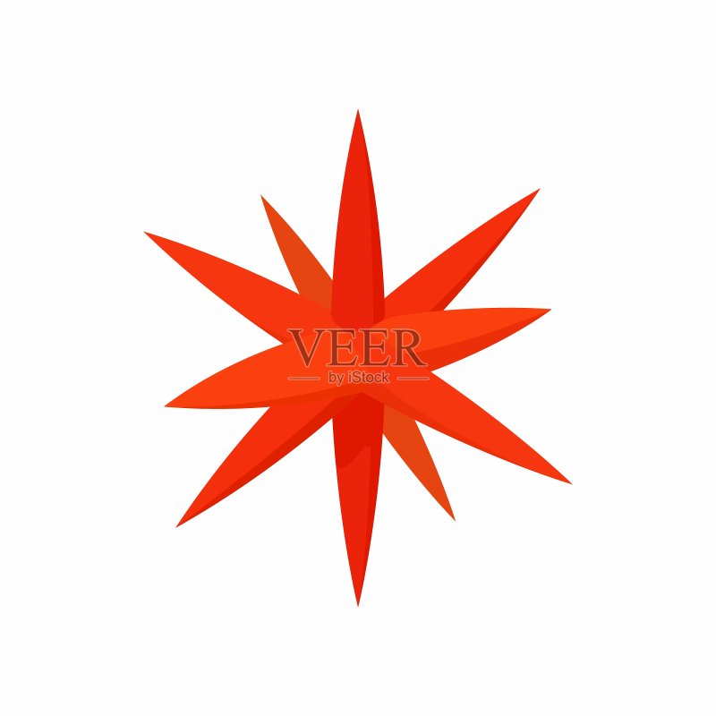 摩拉维亚星形图标卡通风格图标素材