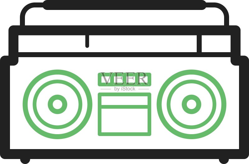 卡式录音机图标素材