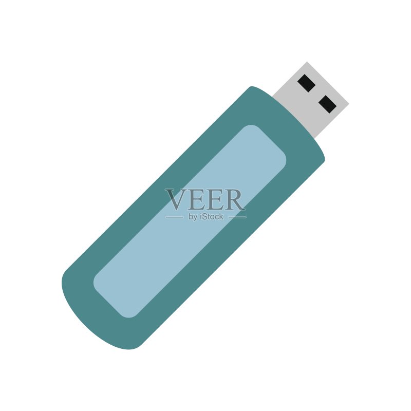 USB闪存盘扁平图标图标素材