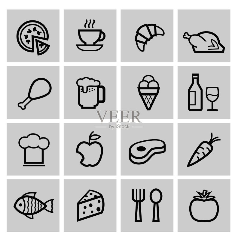 美食图标图标素材
