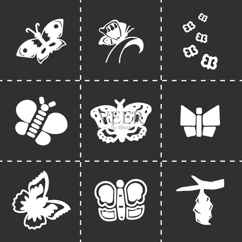蝴蝶图标合集图标素材