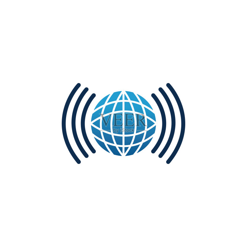 地球仪图标和符号矢量图图标素材