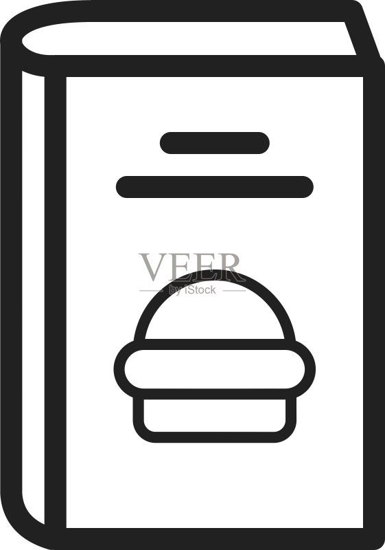 快餐食谱图标素材
