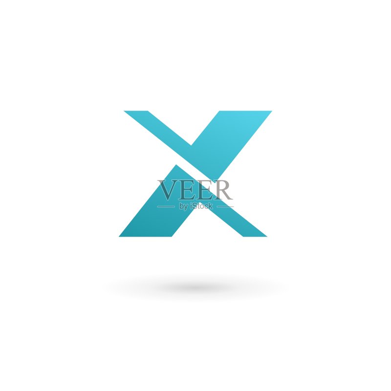 字母X标志图标设计模板元素图标素材