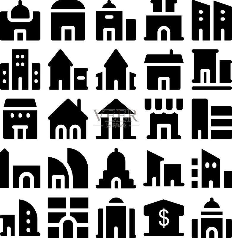 建筑物和家具图标2图标素材