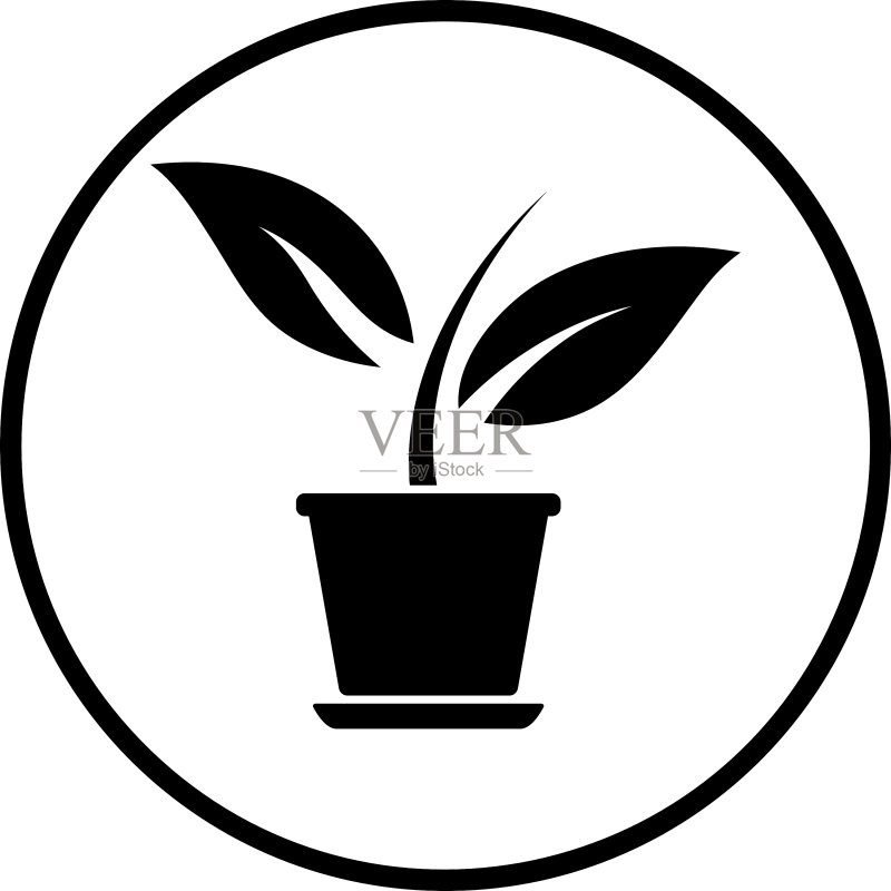 花盆植物图标图标素材