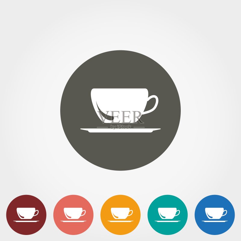 杯子和茶托图标图标素材