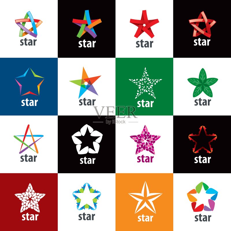 星星logo图标素材