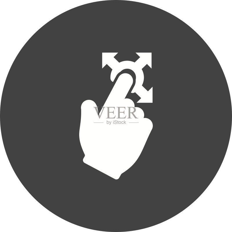 握持与移动图标素材