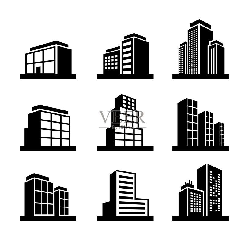 建筑图标图标素材