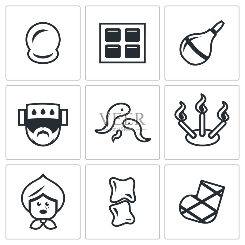 真空另类疗法医学图标集图标素材