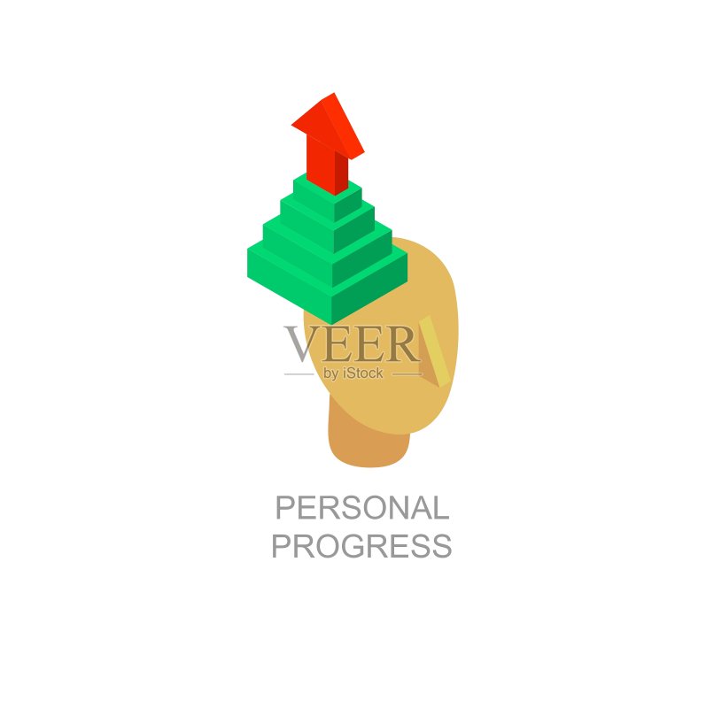 人脑过程的等距图标收集图标素材