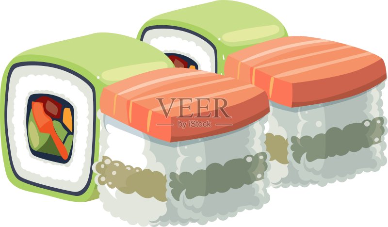 寿司banner套装图标素材