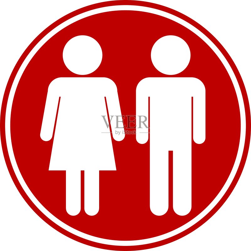 男女按钮图标素材