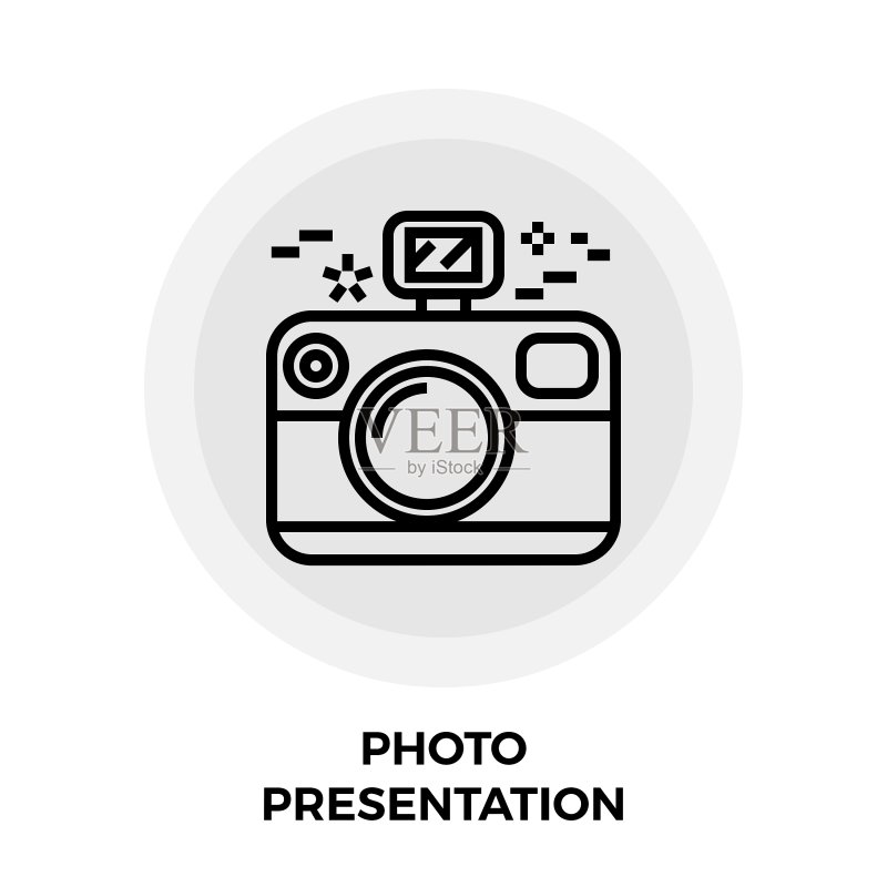 演示线条图标照片图标素材