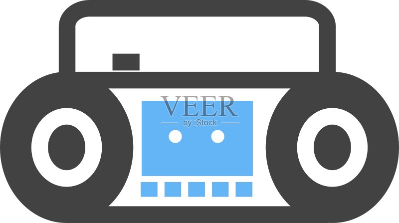 卡式录音机图标素材