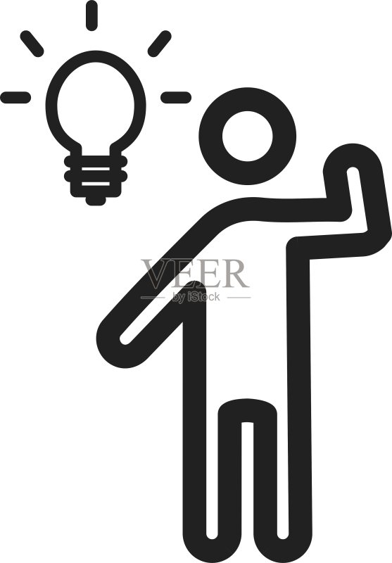 有想法的商人图标素材