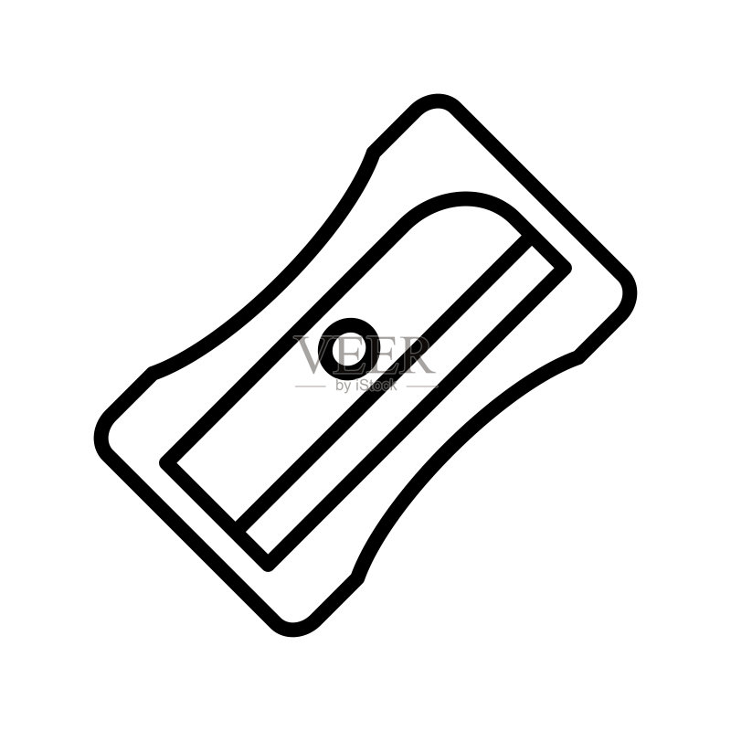 卷笔刀文具图标矢量设计模板图标素材