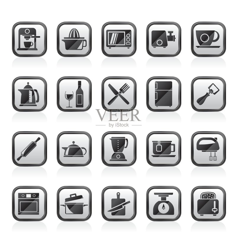 厨房用具物品和设备图标图标素材