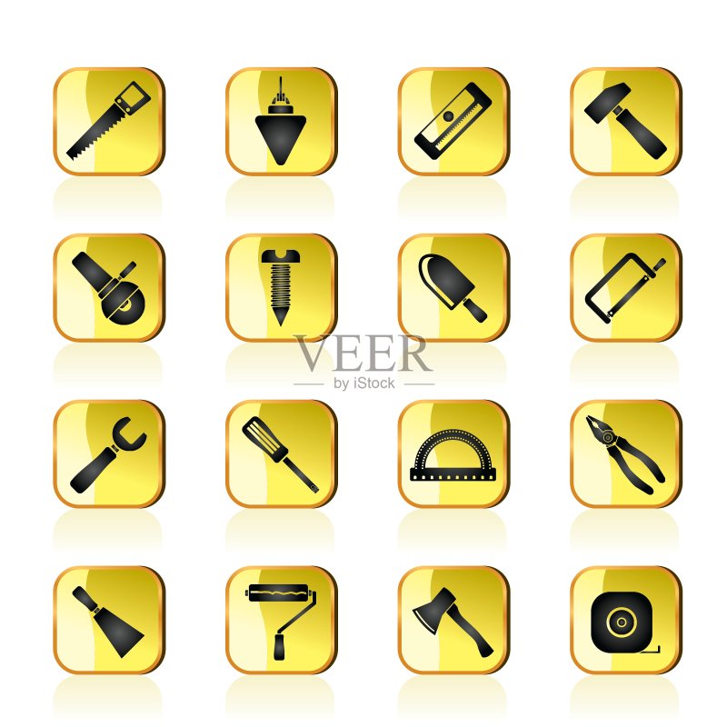 建筑工具图标图标素材