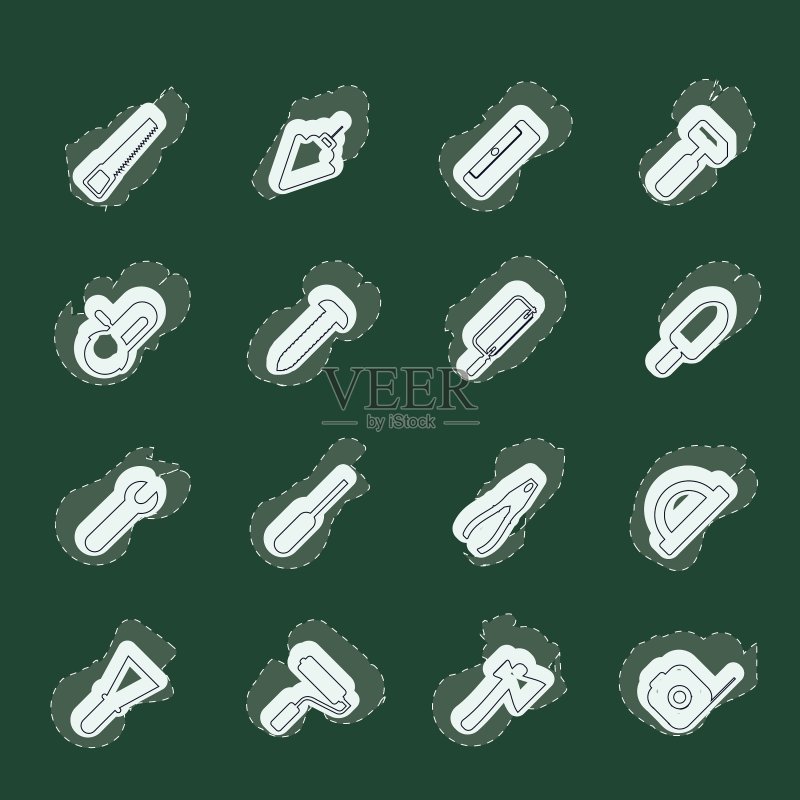 建筑工具图标图标素材