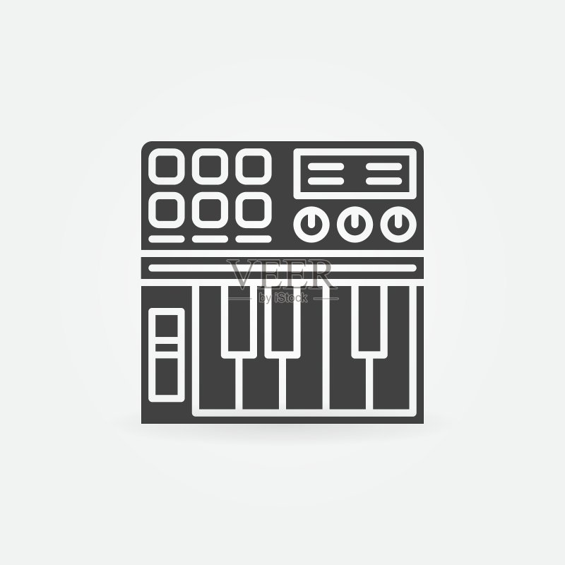 合成器图标或标志图标素材